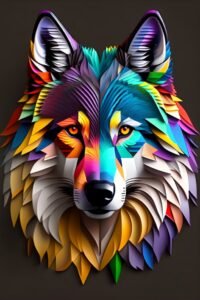 Colorful Wolf – Wild Spectrum